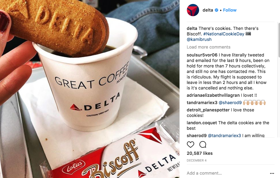 Delta Instagram Hashtag Repost